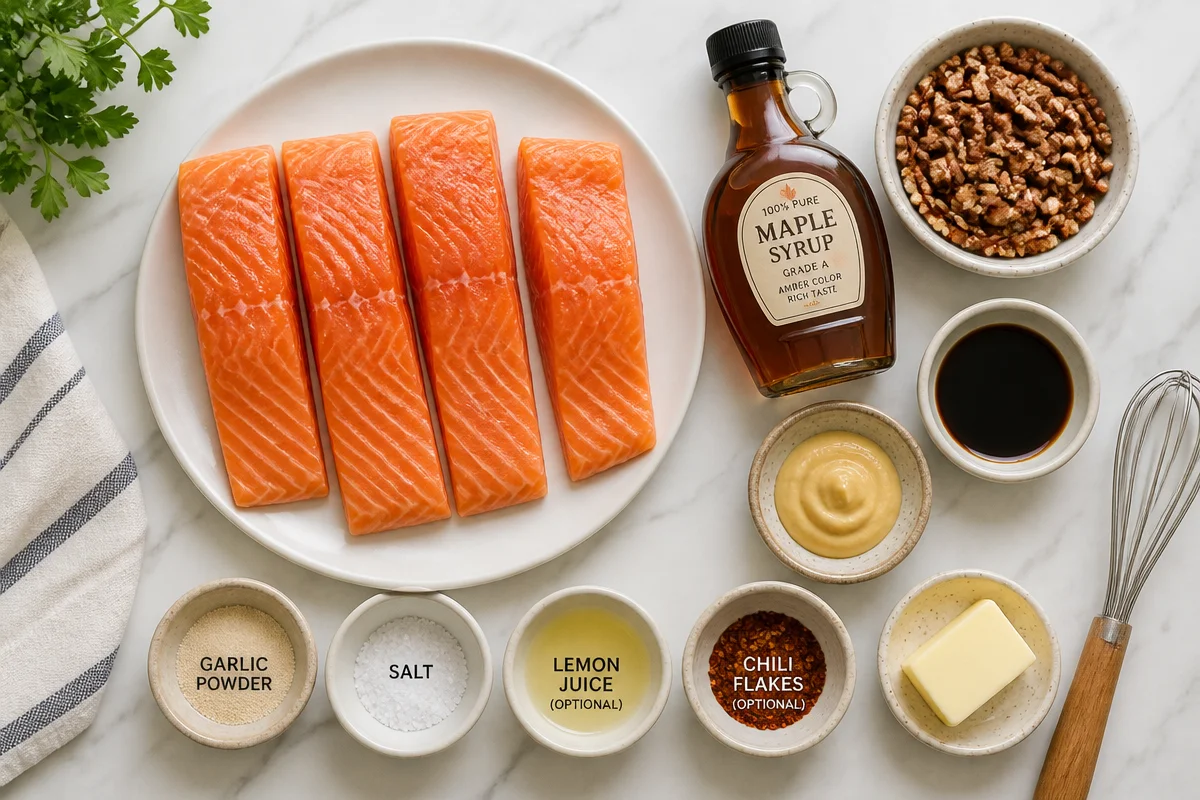 Quick Maple Pecan Glazed Salmon - A Delightful Hassle-Free Meal