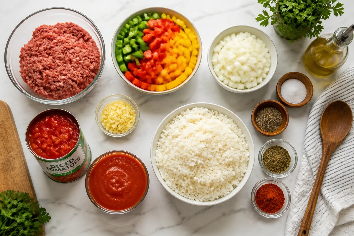 High Protein Unstuffed Peppers