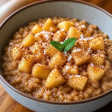 Viral Air Fryer Peach Toast garnished with fresh peaches and mint