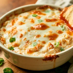 Creamy Crab Rangoon Dip with wonton chips and green onions