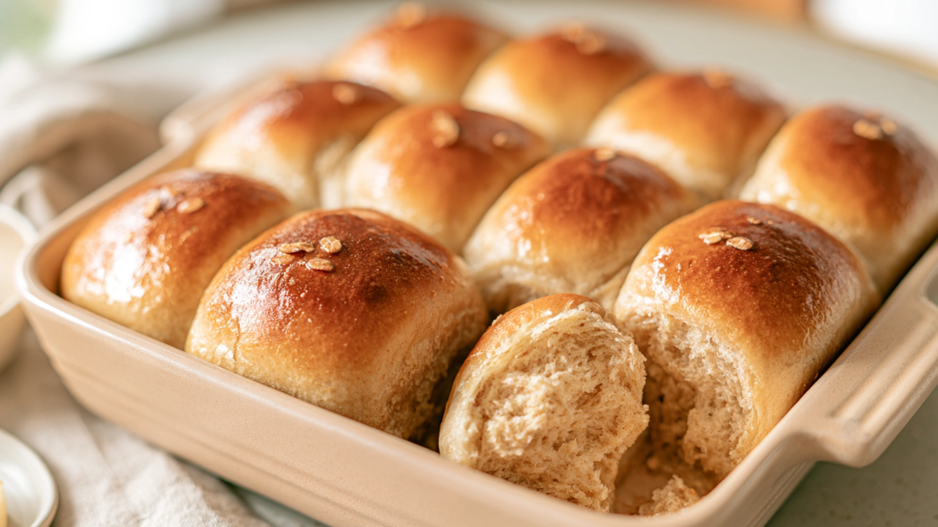 Ingredients for Oatmeal Molasses Rolls